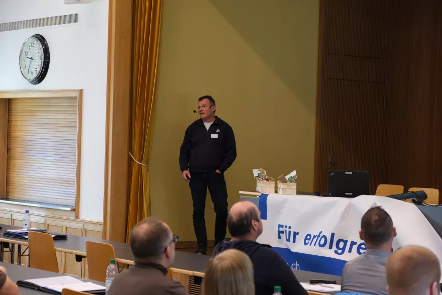 Anton Wyss an Bio-Praxistag